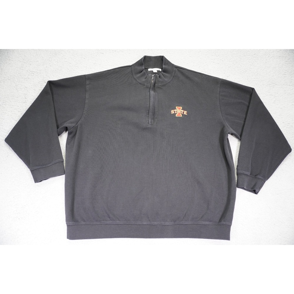 Cutter & Buck Sweater Mens 2XB 1/4 Zip Long Sleeve Iowa State Cyclones Mock Neck